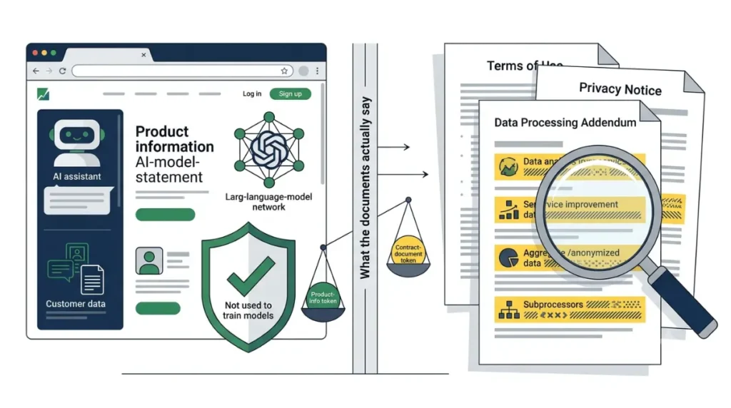 Xero AI data product statement compared with contract terms