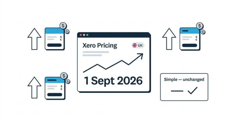 Xero price increase in the UK from 1 September 2026