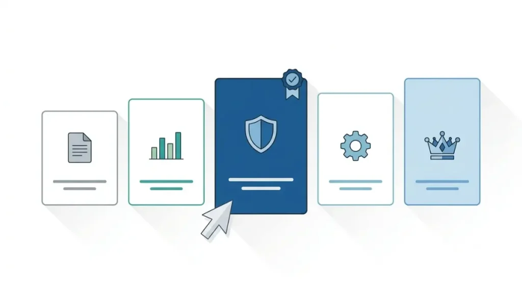Zoho Books Free Trial default plan selection showing Premium highlighted among five subscription plans