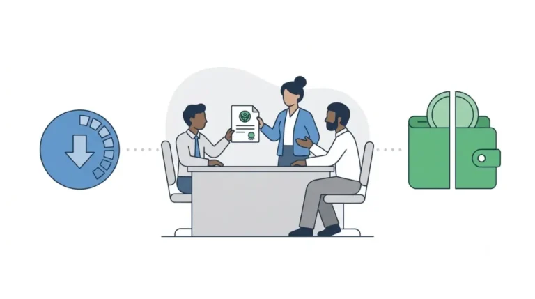 Zoho Books nonprofit discount and Zoho for Nonprofits credits comparison vector illustration